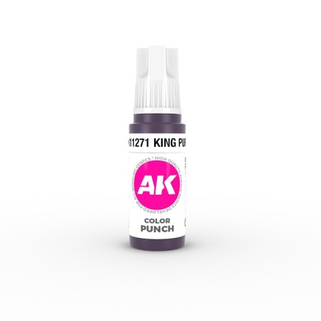 Acrílicos de 3rd Generación, KING PURPLE – COLOR PUNCH. Bote 17 ml. Marca Ak-Interactive. Ref: Ak11271.