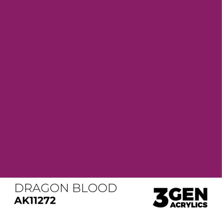 Acrílicos de 3rd Generación, DRAGON BLOOD – COLOR PUNCH. Bote 17 ml. Marca Ak-Interactive. Ref: Ak11272.