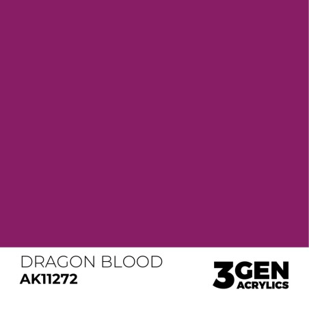 Acrílicos de 3rd Generación, DRAGON BLOOD – COLOR PUNCH. Bote 17 ml. Marca Ak-Interactive. Ref: Ak11272.