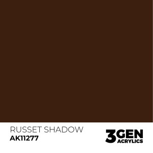 Acrílicos de 3rd Generación, RUSSET SHADOW – COLOR PUNCH. Bote 17 ml. Marca Ak-Interactive. Ref: Ak11277.
