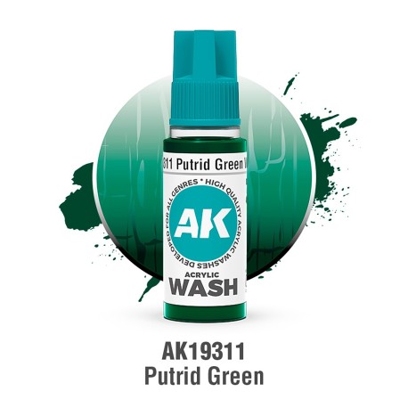 ACRYLIC WASH, CRIMSON VEIL. Bote 17 ml. Marca Ak-Interactive. Ref: Ak19310.