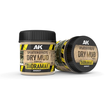Efecto salpicadura barro seco. Bote de 100 ml. Marca AK Interactive. Ref: AK8027.