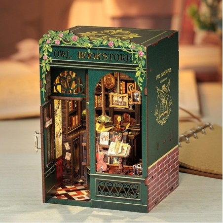 Book Nook Librería "Owl Bookstore", 88pz. Marca CUTEBEE. Ref: SD02.