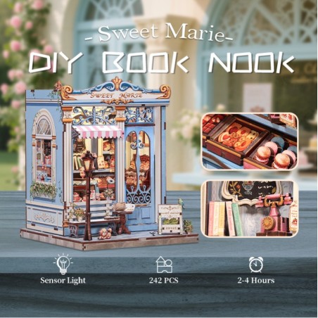 Miniature House Pastelería "Sweet Marie", 242pz. Marca CUTEBEE. Ref: CWGC207.