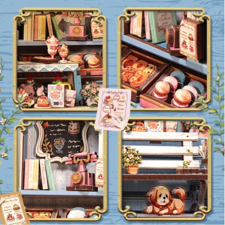 Miniature House Pastelería "Sweet Marie", 242pz. Marca CUTEBEE. Ref: CWGC207.