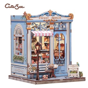 Miniature House Pastelería "Sweet Marie", 242pz. Marca CUTEBEE. Ref: CWGC207. 2