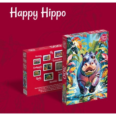 Happy Hippo, 500 pz. Marca Cherry Pazzi. Ref: 20272.