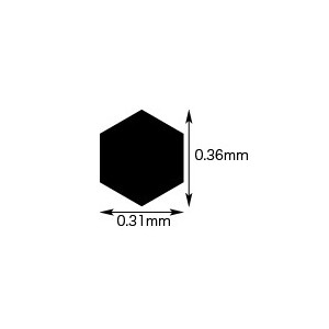 PA23 Modeling Mesh Hexagon-Medium, STEEL. Escala: 1:35. Marca Hasegawa. Ref: PA23. 2