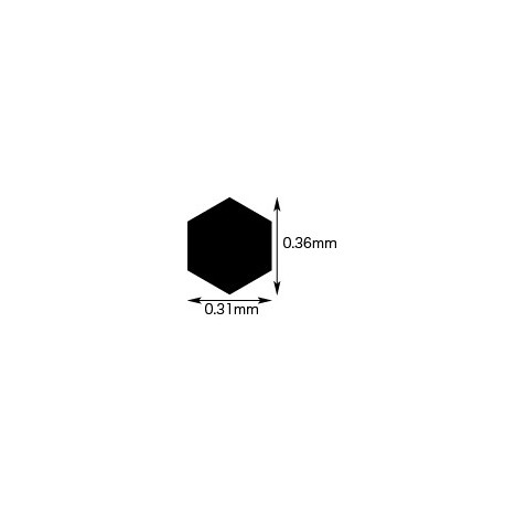 PA23 Modeling Mesh Hexagon-Medium, STEEL. Escala: 1:35. Marca Hasegawa. Ref: PA23.
