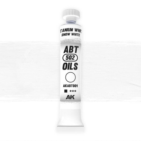 Oleo Blanco nieve, snow white. Marca Abteilung. Ref: ABT001.