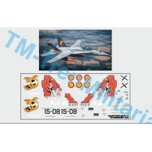 Calcas Avión Caza F18 "15-08", decoración "gris ALA 15 "35º ANIVERSARIO"". Escala 1:48. Marca Trenmilitaria. Ref: 000_9160.