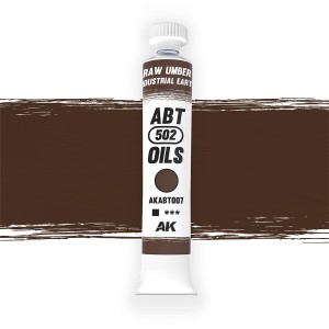 Oleo sombra natural/ Tierra industrial, Raw Umber/Industrial Earth. Marca Abteilung. Ref:AKABT007.