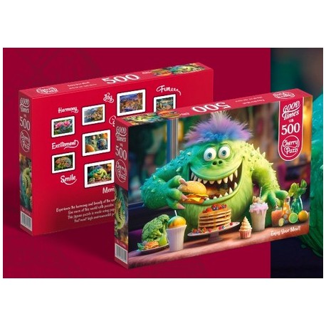 Puzzle Disfrute de la comida, Enjoy Your Meal, 500 pz. Marca Cherry Pazzi. Ref: 20104.