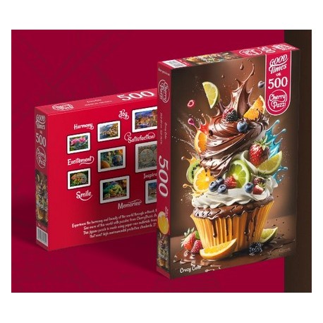 Puzzle Pastel loco, Crazy Cakel, 500 pz. Marca Cherry Pazzi. Ref: 20142.