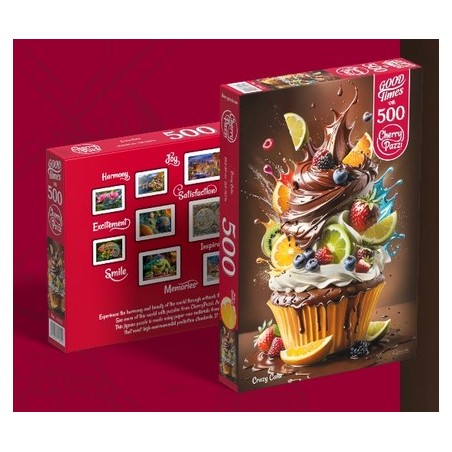 Puzzle Pastel loco, Crazy Cakel, 500 pz. Marca Cherry Pazzi. Ref: 20142.