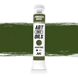 Oleo verde Cinabrio, Cinnabar Green. Marca Abteilung. Ref: AKABT050.