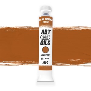 Oleo Siena Natural/Tierra, Raw Sienna/Earth. Marca Abteilung. Ref: AKABT093.