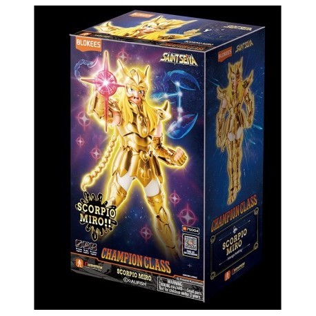 Figura Champion Class Saint Seiya: Scorpio Miro. 13cm. Marca BLOKEES. Ref: 75004.
