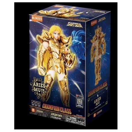 Figura Champion Class Saint Seiya: Aries Mu. 13cm. Marca BLOKEES. Ref: 75002.