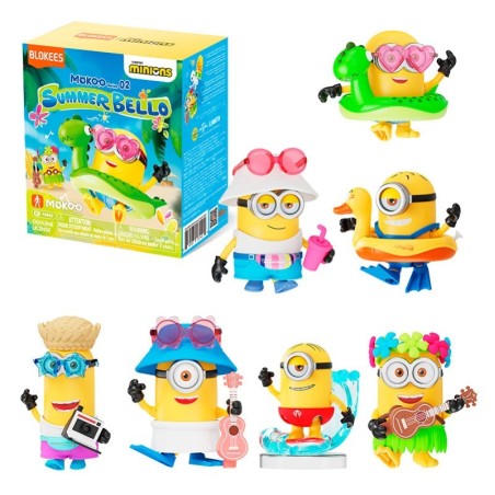 Caja Sorpresa Mokoo Series Minions 02, versión Mokoo Series. Altura 4 a 7.5cm. Marca BLOKEES. Ref: 75662.