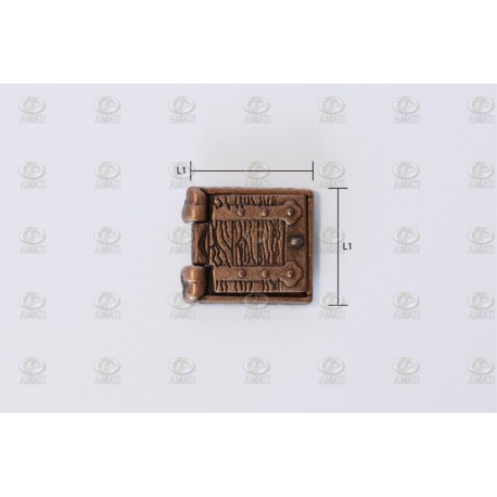 Tronera con porta 13 x 13 mm ( 10 unds. ). Marca Amati. Ref: 413213, 4132/13.