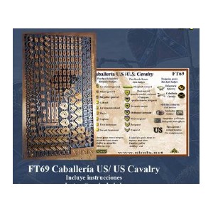 US CAVALRY INSIGNIAS, Guerra civil Americana 1861-65. Marca Nimix. Ref: FT69.