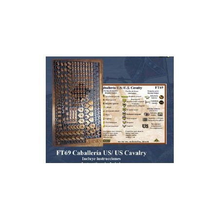 US CAVALRY INSIGNIAS, Guerra civil Americana 1861-65. Marca Nimix. Ref: FT69.