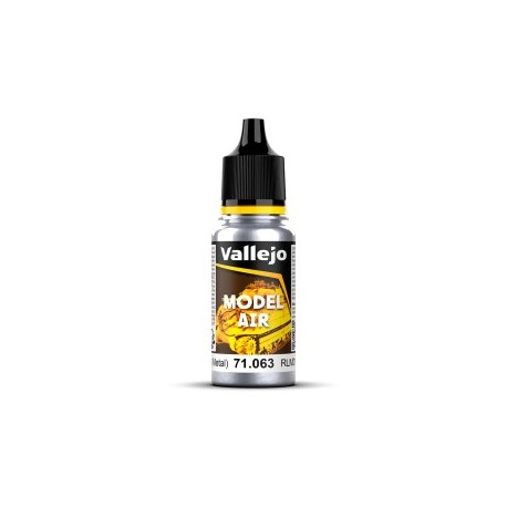 Acrilico Model Air Plata metalizada. Bote 17 ml. Marca Vallejo. Ref: 71.063, 71063.