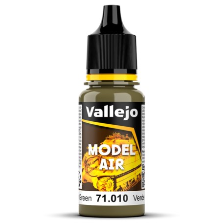 Acrilico Model Air Verde Interior. Bote 17 ml. Marca Vallejo. Ref: 71.010, 71010.