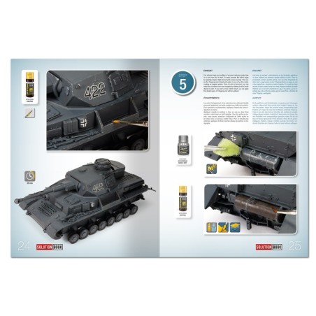 SOLUTION BOX MINI 33 - Vehículos German WWII panzer grey (Multilingüe) . Marca Ammo Mig. Ref: A.MIG6607.