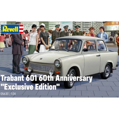 COCHE 60º Aniversario Trabant 601 "Edición Exclusiva". Escala 1:24. Marca Revell. Ref: 05630.