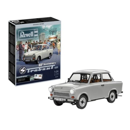 COCHE 60º Aniversario Trabant 601 "Edición Exclusiva". Escala 1:24. Marca Revell. Ref: 05630.