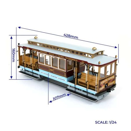 Maqueta Tranvía San Francisco. Escala 1:24. Marca oCcre. Ref: 53007.