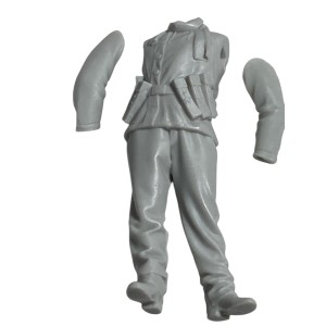 Figura en resina 3d," volksgreadier "por Phil models. Escala 1:35. Marca Phil models. Ref: 01. 2