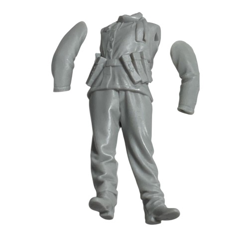 Figura en resina 3d," volksgreadier "por Phil models. Escala 1:35. Marca Phil models. Ref: 01.