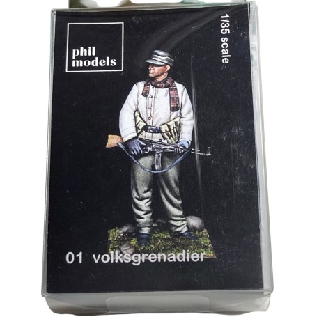 Figura en resina 3d," volksgreadier "por Phil models. Escala 1:35. Marca Phil models. Ref: 01.