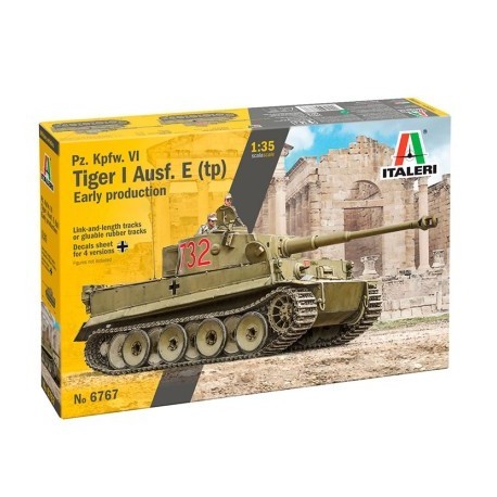 Tanque Pz. Kpfw. VI Tiger I Ausf. E (tp) Early Production. Escala 1:35. Marca Italeri. Ref: 6767.
