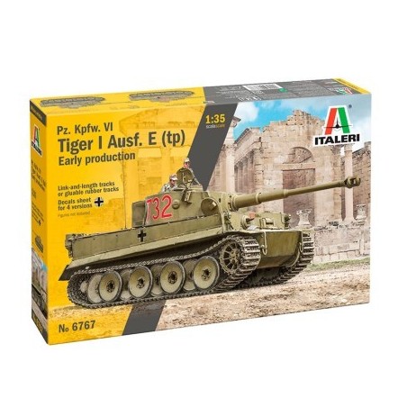 Tanque Pz. Kpfw. VI Tiger I Ausf. E (tp) Early Production. Escala 1:35. Marca Italeri. Ref: 6767.