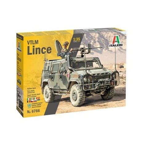 Vehiculo VTLM Lince. Con calcas españolas. Escala 1:35. Marca Italeri. Ref: 6566.