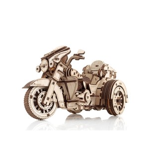 Wooden mechanical EWA, Maqueta Mecánica de madera EWA Trike Moto de 3 ruedas con 281 pz. Marca Ewa. Ref: 59500291.