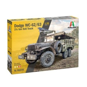 Vehículo Camión Militar Dodge WC62/63 1 1⁄2 t 6x6 Truck. Escala 1:35. Marca Italeri. Ref: 96230.