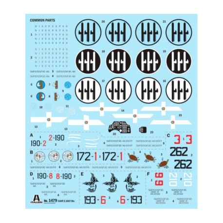 Avión CANT Z.1007 Alcione. Escala 1:72. Marca Italeri. Ref: 1479.