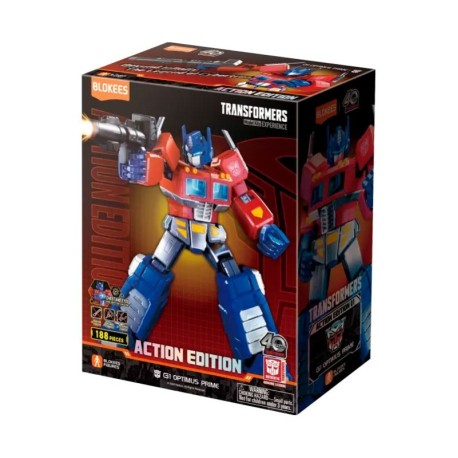 Figura Action Edition Transformers: G1 Optimus Prime(Light-Up Eyes & Chest). 13cm. Marca BLOKEES. Ref: 71156.
