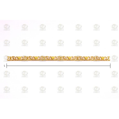 CENEFA DE LATON (E)  de 10 x 245 mm. 1ud. Marca Amati. Ref: 5500/05.