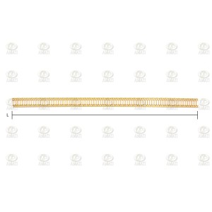 CENEFA DE LATON ( F )  de 12 x 240 mm. 1ud. Marca Amati. Ref: 5500/06. 2