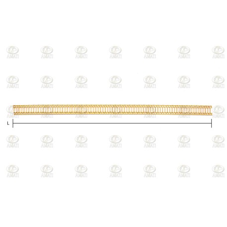 CENEFA DE LATON ( F )  de 12 x 240 mm. 1ud. Marca Amati. Ref: 5500/06.