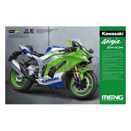 Moto Kawasaki Ninja ZX-10R. Escala 1:9. Marca Meng. Ref: MT-007.