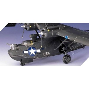 Hidroavión de rescate USN PBY-5A Catalina ( Black Cat ). Escala 1:72. Marca Academy. Ref: 12487. 2