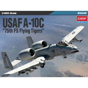 Avión de ataque USAF A-10C '75th FS Flying Tigers'. Escala 1:48. Marca Academy. Ref: 12348.