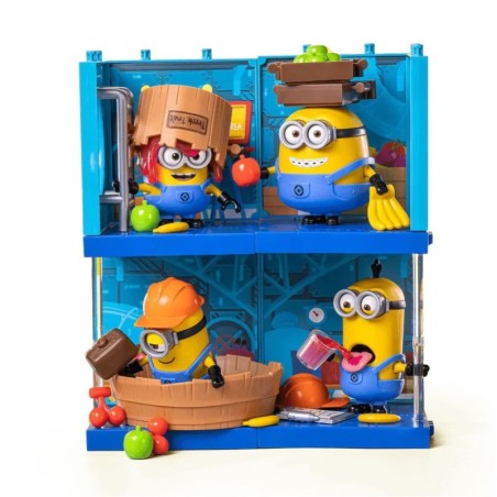 Caja Sorpresa Series Minions 01, PreCOOL. Altura 4 a 7.5cm. Marca BLOKEES. Ref: 74839.
